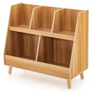 5-Cube Kids Bookshelf and Toy Organiser Wooden Storage Bookcase w/ Wood Legs – product image 10