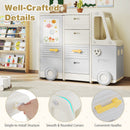 Kids Toy Storage Organizer, Bus-shaped Children Cabinet – product image 8