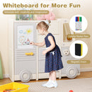Kids Toy Storage Organizer, Bus-shaped Children Cabinet – product image 5