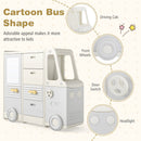 Kids Toy Storage Organizer, Bus-shaped Children Cabinet – product image 7