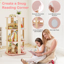 360° Spinning 3-Tier Kids Book Shelf Tower with 12 Sectors – product image 8