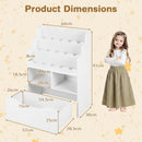 Kids Bookshelf, 5-Tier Wooden Children Bookcase & Toy Storage Organizer – product image 3
