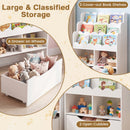 Kids Bookshelf, 5-Tier Wooden Children Bookcase & Toy Storage Organizer – product image 6