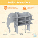 Elephant Kids Bookshelf, 3-Tier Toddler Bookcase for Toy Storage – product image 9