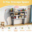Elephant Kids Bookshelf, 3-Tier Toddler Bookcase for Toy Storage – product image 4