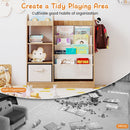 Toy Storage Organizer with Full-Length Mirror and 4-Tier Sling Shelves – product image 9