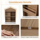 Wooden Kids Bookshelf and Toy Storage, Toddler Dollhouse Bookcase with Multiple Compartments – product image 8