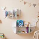Whale Wall-Mounted Shelves – 2 Piece Set White view 1
