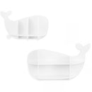 Whale Wall-Mounted Shelves – 2 Piece Set White view 3