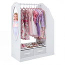 Kids Clothing Rack with Mirror, Dress Up Storage Cabinet – product image 11