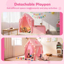 Kids Play Tent with Playpen, Mat and Star Lights product image 8