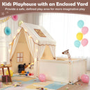 Kids Play Tent with Playpen, Mat and Star Lights product image 15