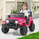 12V Kids Electric Ride-On Truck with Remote Control Pink view 1