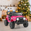 12V Kids Electric Ride-On Truck with Remote Control Pink view 2