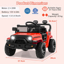 12V Kids Ride-On Truck with Remote Control, 3 Speeds & LED Lights product image 6