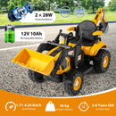 4-in-1 Kids' Ride-On Tractor 12V with Trailer and Adjustable Seat - product detail 2