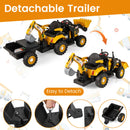 4-in-1 Kids' Ride-On Tractor 12V with Trailer and Adjustable Seat - product detail 4