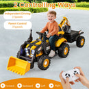 4-in-1 Kids' Ride-On Tractor 12V with Trailer and Adjustable Seat - product detail 7