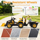 4-in-1 Kids' Ride-On Tractor 12V with Trailer and Adjustable Seat - product detail 8