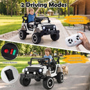 12V Kids' Ride-On Truck with Remote Control 3 Speeds and LED Lights - Black - product detail 5