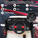 12V Kids' Ride-On Truck with Remote Control 3 Speeds and LED Lights - Black - product detail 6