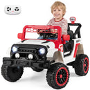 12V Kids' Ride-On Truck with Remote Control 3 Speeds and LED Lights - Red - product detail 3