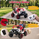 12V Kids' Ride-On Truck with Remote Control 3 Speeds and LED Lights - Red - product detail 5