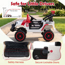 12V Kids' Ride-On Truck with Remote Control 3 Speeds and LED Lights - Red - product detail 7