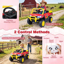 12V Kids' Ride-On Car with Dual 50W Motors and Remote Control for Kids - Red - product detail 9