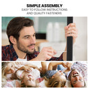 Kingston Slumber Metal Single over Double Bunk Bed Frame, Dark Matte Grey