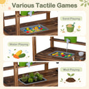 Wooden Kids Mud Kitchen with Canopy and Chalkboard product image 7