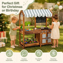 Wooden Kids Mud Kitchen with Canopy and Chalkboard product image 12