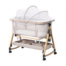 Rever Bebe Dream On Me Air Bassinet Co Sleeper Sand Beige V2