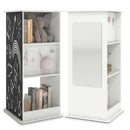 360° Spinning Corner Bookcase with Chalkboard and Mirror product image 1
