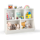 5-Cubby Kids Toy Storage Organizer, Wooden Children Bookcase Bookshelf product image 1