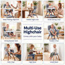 Baby Direct Convertible Wooden High Chair with Storage — product view 17