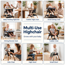 Baby Direct Convertible Wooden High Chair with Storage — product view 7