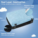 Crash pad with foam blocks and washable velvet cover, 120 x 91cm, ideal for sensory play and impact absorption.