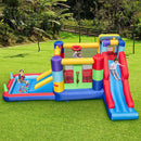 7-in-1 Building Block Inflatable Bounce House with 2 Slides (without Blower)