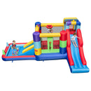 7-in-1 Building Block Inflatable Bounce House with 2 Slides (without Blower)