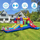 7-in-1 Building Block Inflatable Bounce House with 2 Slides (without Blower)
