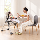 Baby Direct Adjustable Folding High Chair with Removable Tray — Beige, gallery image 1