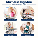 Baby Direct Adjustable Folding High Chair with Removable Tray — Beige, gallery image 8