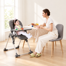 Baby Direct Adjustable Folding High Chair with Removable Tray — Grey, gallery image 11