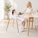 Baby Direct Convertible High Chair with Removable Double Tray — White, gallery image 11