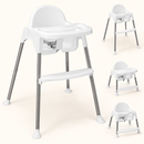 Baby Direct Convertible High Chair with Removable Double Tray — White, gallery image 12