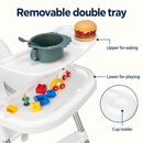 Baby Direct Convertible High Chair with Removable Double Tray — White, gallery image 18