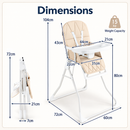 Baby Direct Compact Fold High Chair with Adjustable Tray, gallery image 4