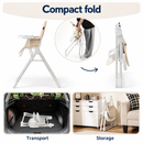 Baby Direct Compact Fold High Chair with Adjustable Tray, gallery image 8