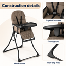 Baby Direct Compact Fold High Chair with Adjustable Tray, gallery image 37